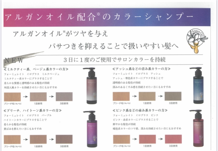 フォーミュレイト イロプラス シャンプー アッシュ 120ml